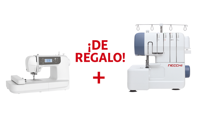 Necchi NCH01AX + Remalladora - Máquina de bordar